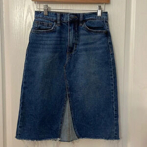 Joe’s Jean midi skirt size 26 front split